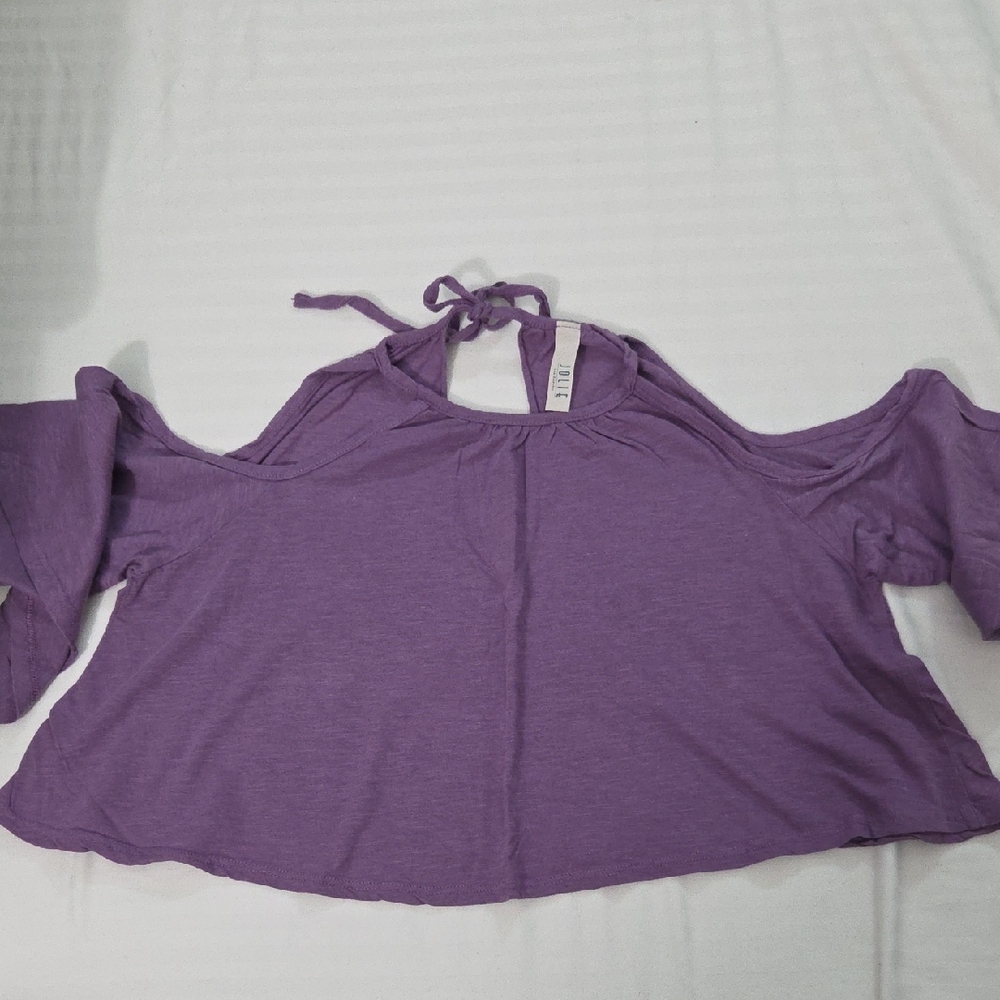 JOLIE LOS ANGELES Lavender Cold Shoulder Blouse/top